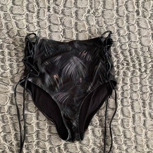 ALL SAINTS high waisted swim bottoms-sz medium